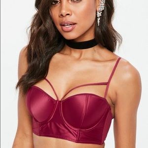 NWT Missguided satin longline Lingerie set